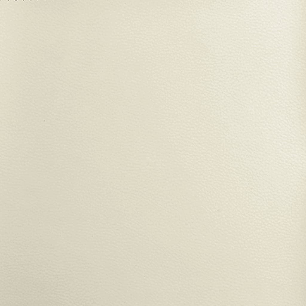 vidaXL Masažinis krėslas, kreminės baltos spalvos, dirbtinė oda