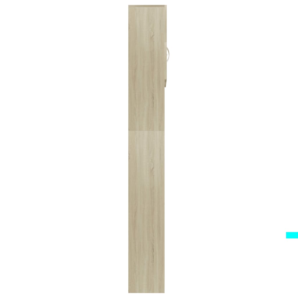 vidaXL Skalbimo mašinos spintelė, ąžuolo, 64x25,5x190cm, mediena