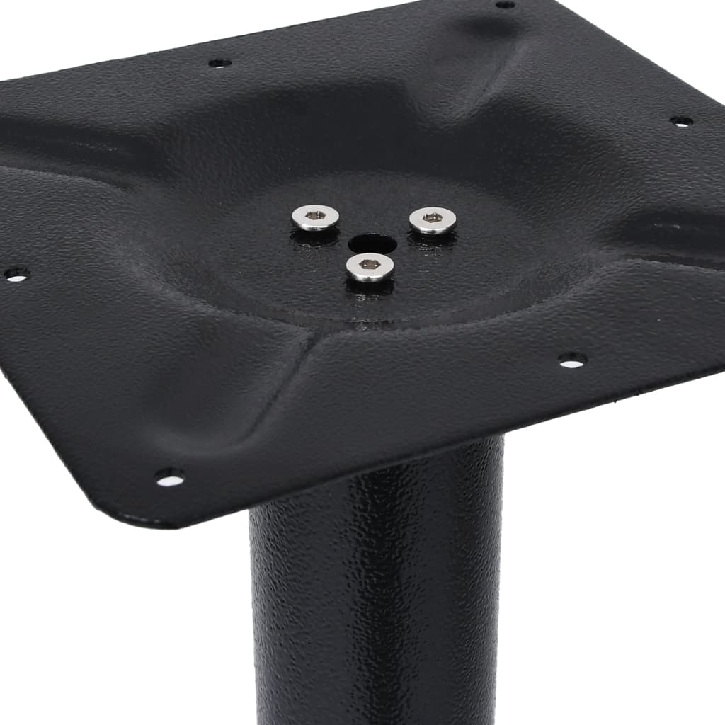 vidaXL Bistro stalo kojos, 2vnt., juodos spalvos, 61x8x72cm, ketus