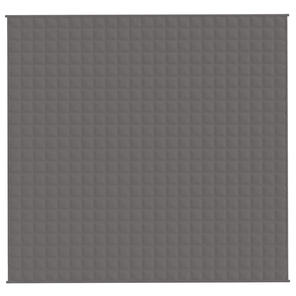 vidaXL Sunki antklodė, pilkos spalvos, 220x235cm, audinys, 15kg