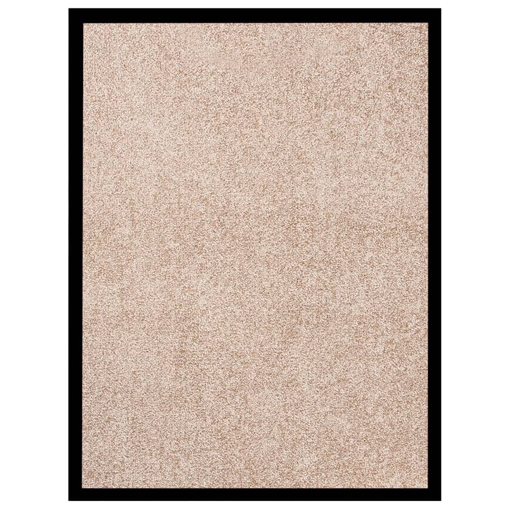 vidaXL Durų kilimėlis, smėlio spalvos, 40x60cm