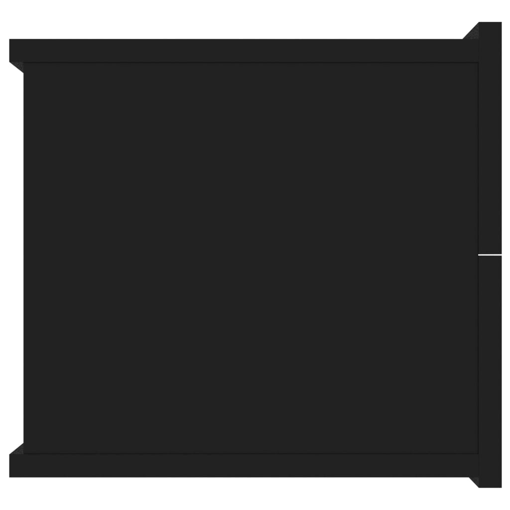 vidaXL Naktinė spintelė, juodos spalvos, 40x30x30cm, MDP