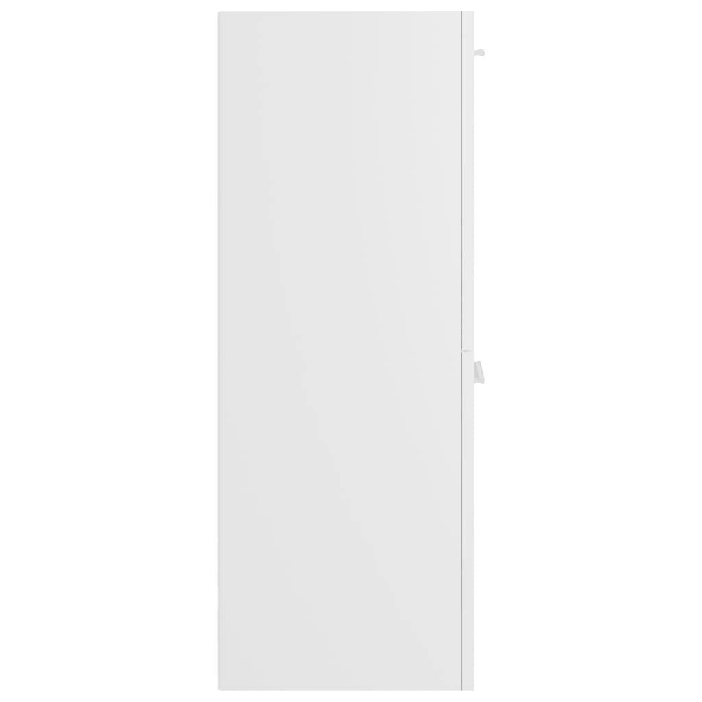vidaXL Vonios kambario spintelė, baltos spalvos, 30x30x80cm, MDP