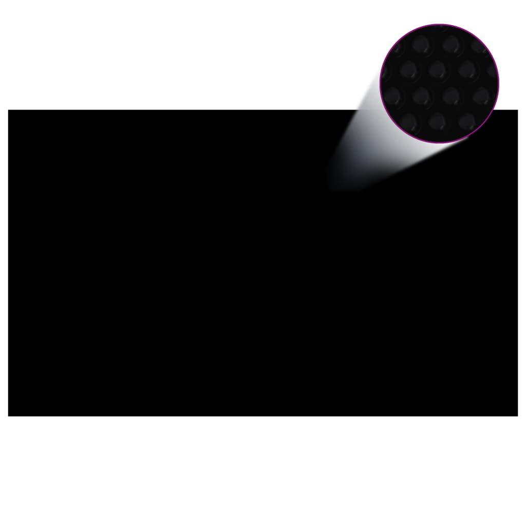 vidaXL Saulę sugerianti baseino plėvelė, juoda/mėlyna, 1000x600cm, PE