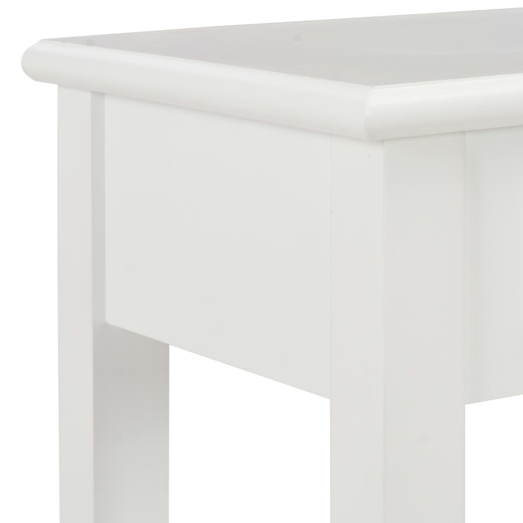 vidaXL Konsolinis staliukas, baltos sp., 110x35x80cm, mediena