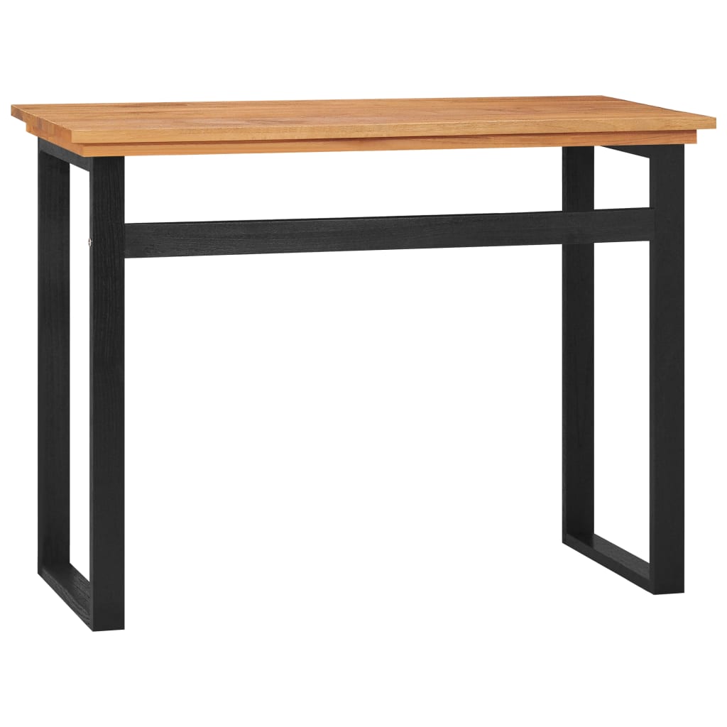 vidaXL Rašomasis stalas, 100x45x75cm, tikmedžio medienos masyvas