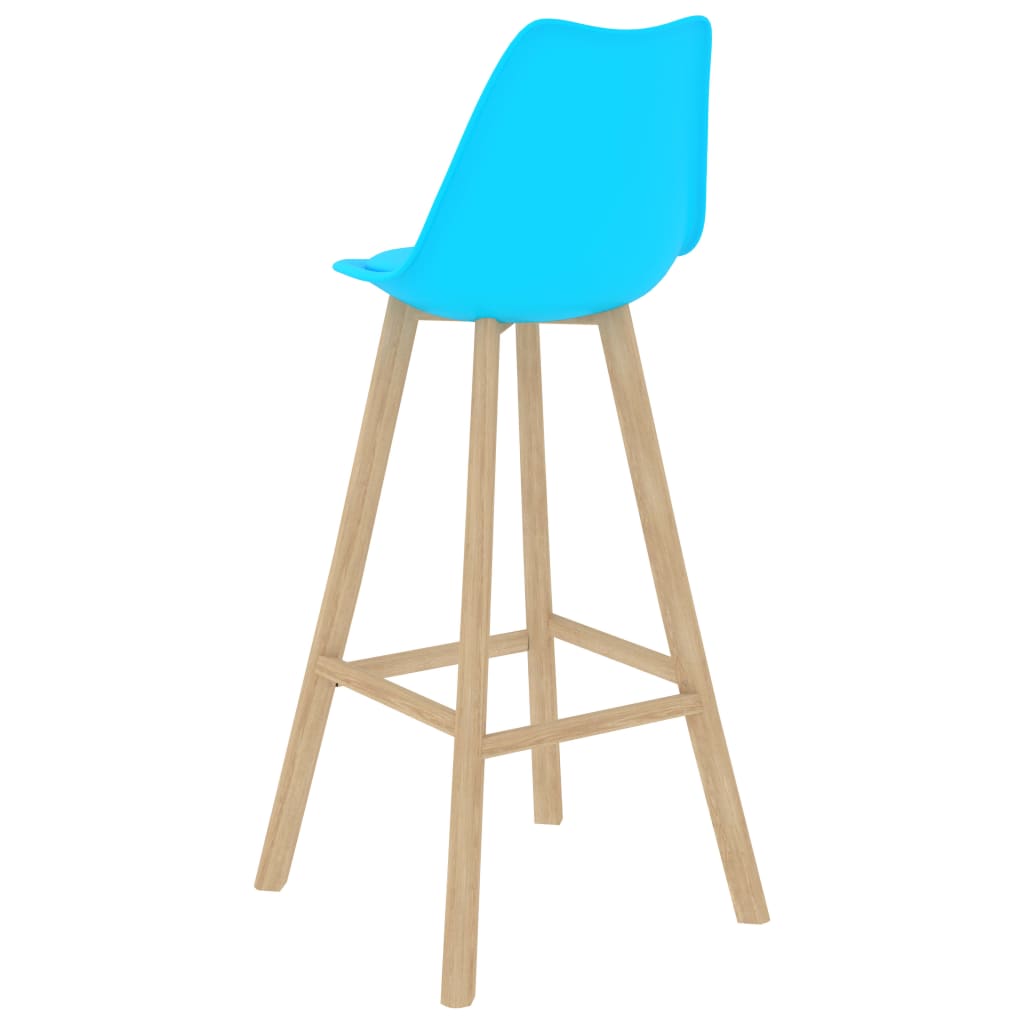 vidaXL Baro baldų komplektas, 5 dalių, mėlynas (287251+2x287262)