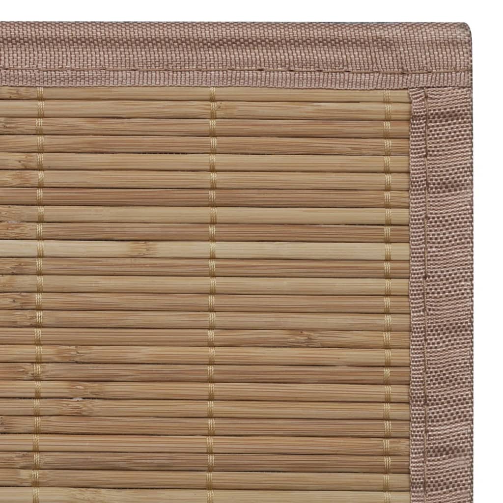 Kilimas, 120x180cm, rudos spalvos, bambukas, stačiakampis