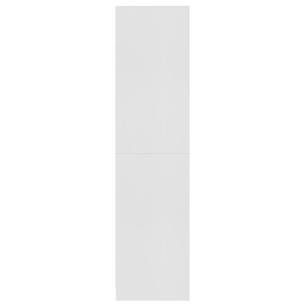vidaXL Drabužių spinta, baltos spalvos, 100x50x200 cm, MDP