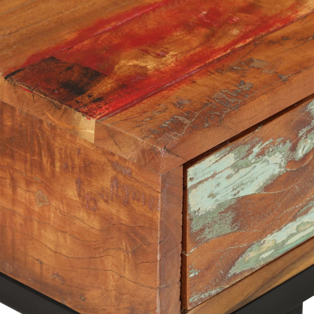 vidaXL Šoninis staliukas, 45x30x61cm, perdirbta mediena, U formos