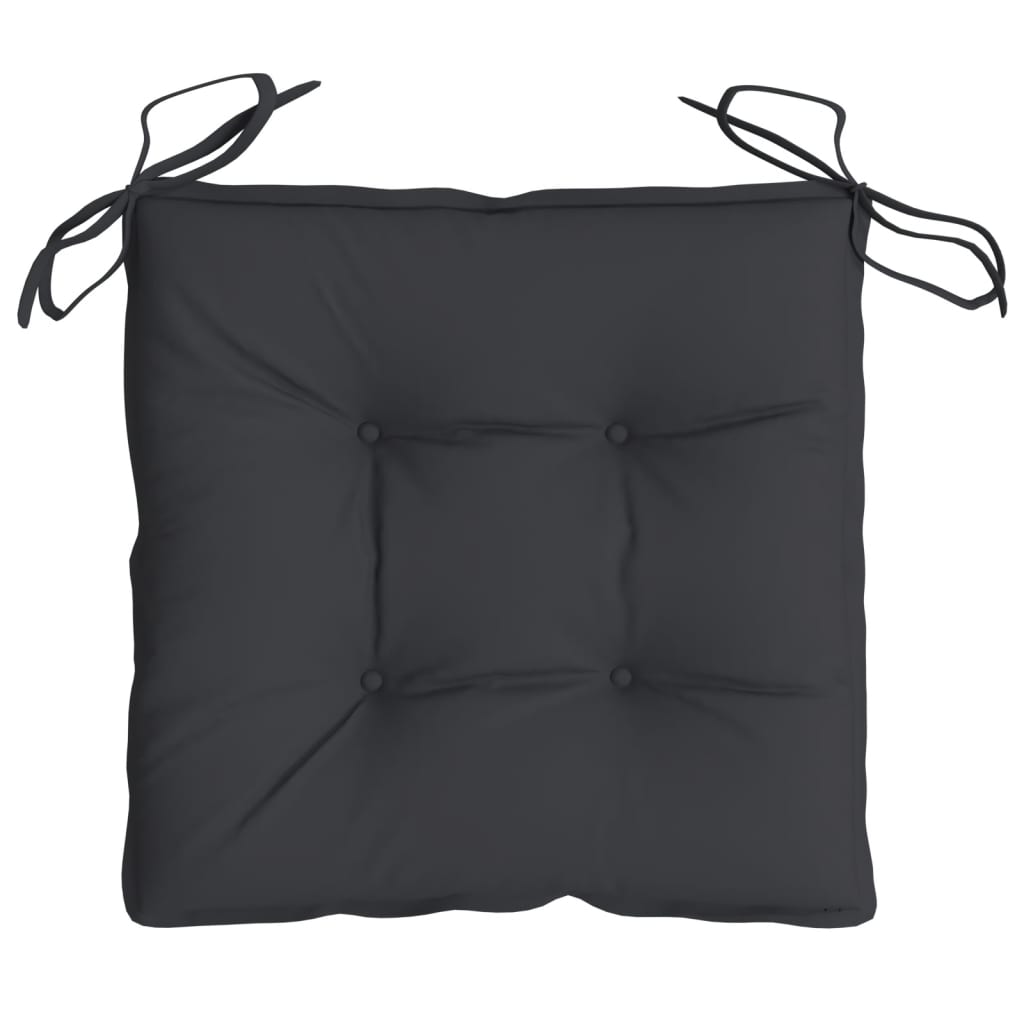 vidaXL Palečių pagalvėlės, 2vnt., juodos, 50x50x7cm, oksfordo audinys