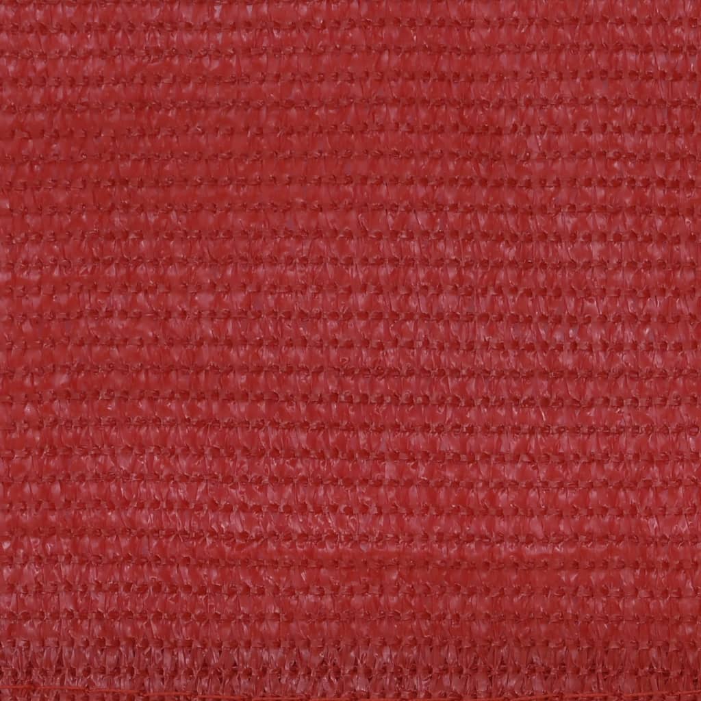 vidaXL Balkono pertvara, raudonos spalvos, 90x400cm, HDPE