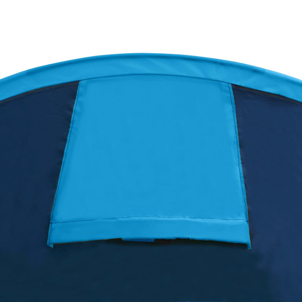 vidaXL Stovyklavimo palapinė, tamsiai/šviesiai mėlyna, 4 žmonėms