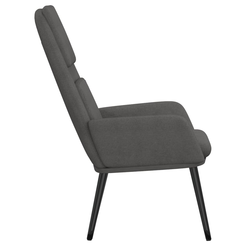 vidaXL Poilsio kėdė, šviesiai pilkos spalvos, audinys