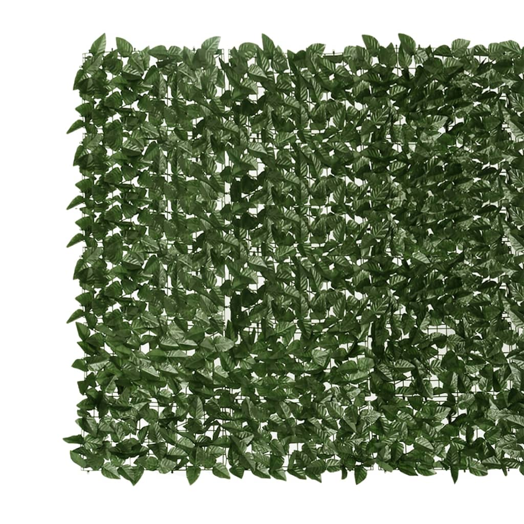 vidaXL Balkono pertvara, 300x150cm, su tamsiai žaliais lapais