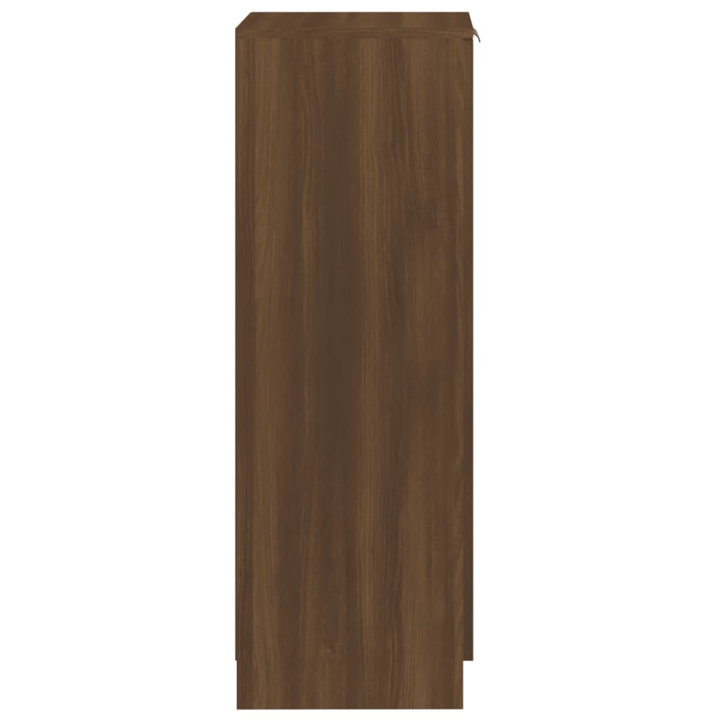 vidaXL Spintelė batams, ruda ąžuolo, 30x35x100cm, apdirbta mediena