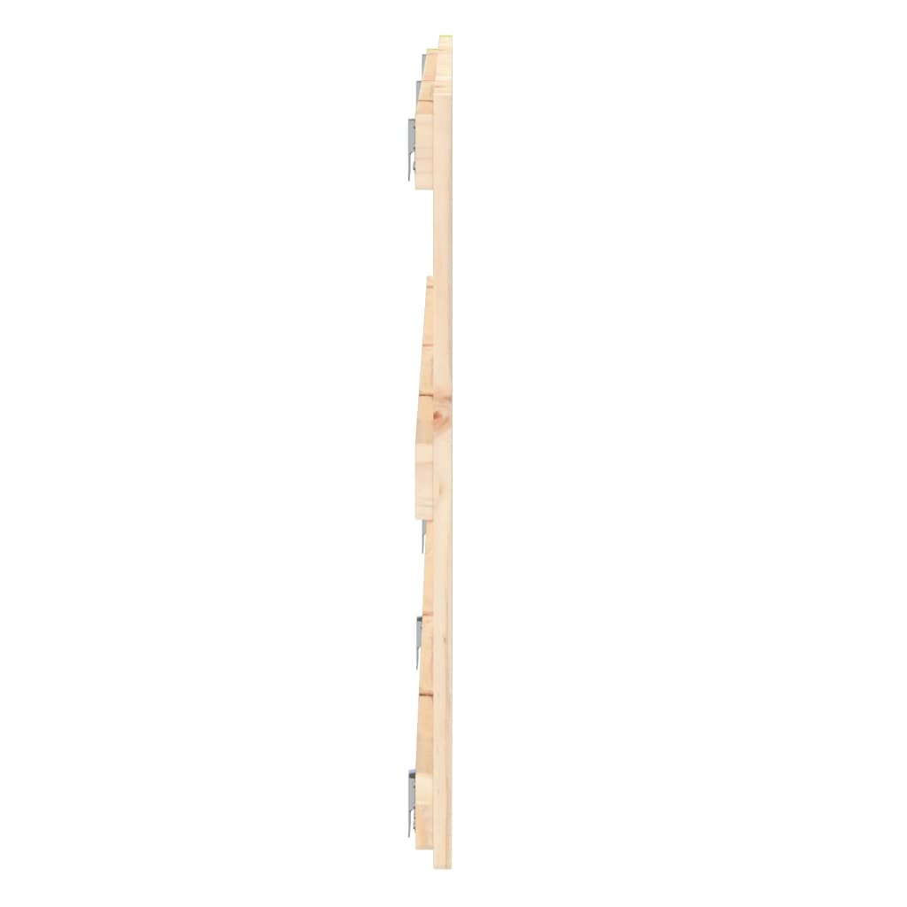 vidaXL Sieninis galvūgalis, 204x3x60cm, pušies medienos masyvas