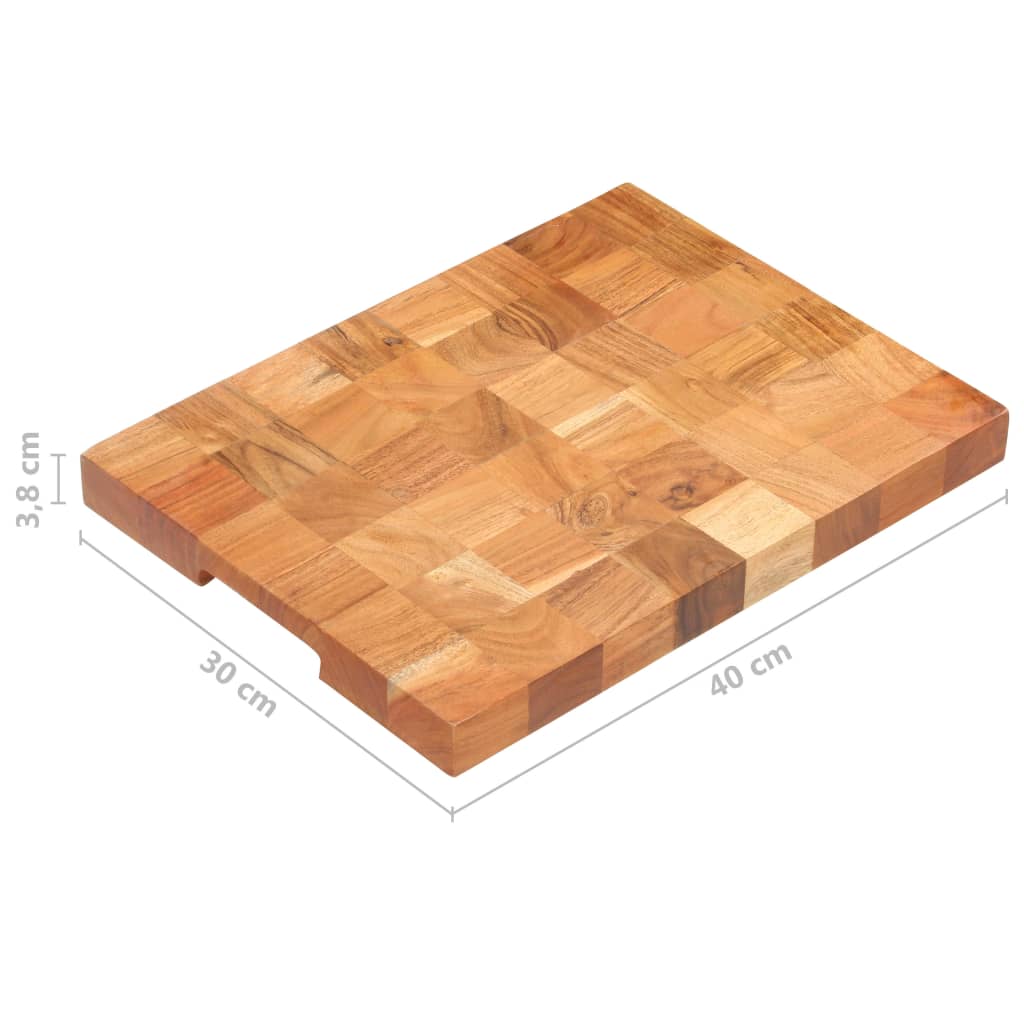 vidaXL Pjaustymo lentelė, 40x30x3,8cm, akacijos medienos masyvas