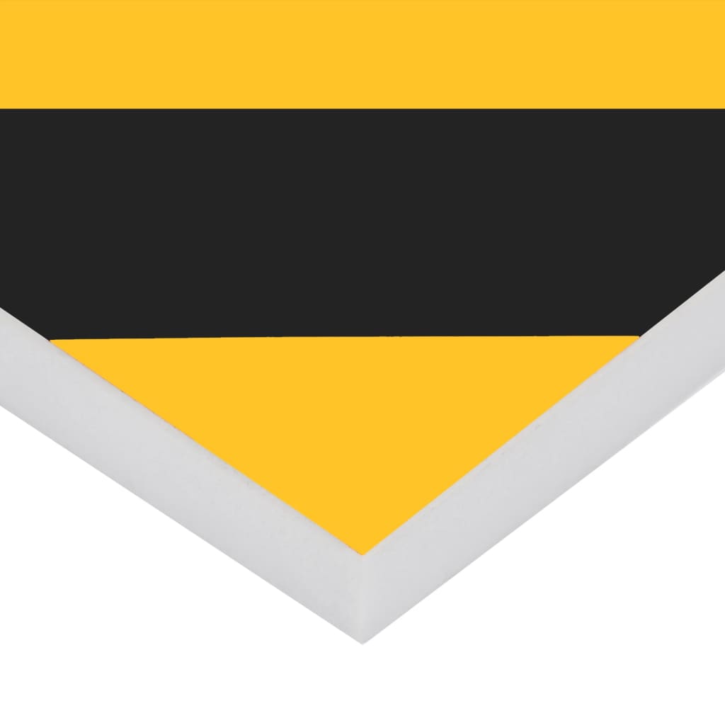 vidaXL Sienų apsaugos, 6vnt., geltonos ir juodos, 50x10x2cm, EVA putos