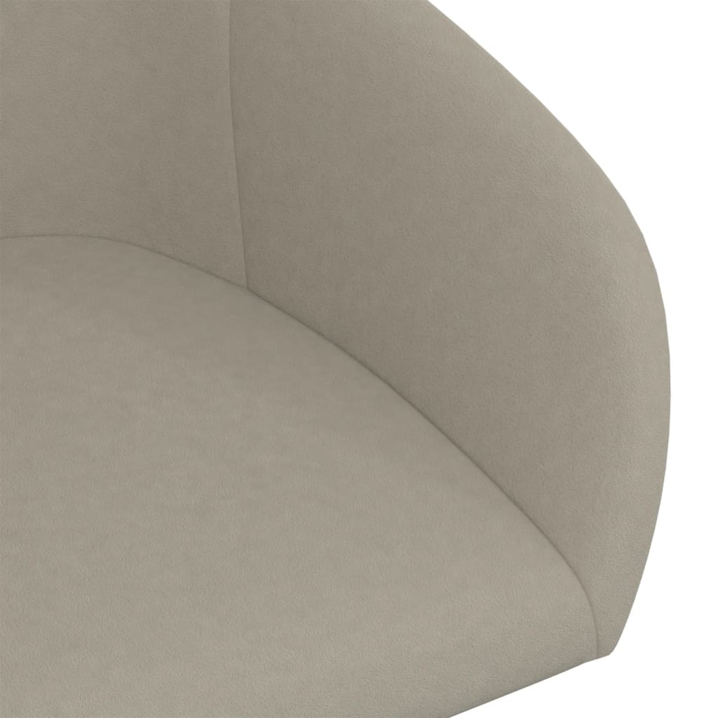 vidaXL Pasukama biuro kėdė, šviesiai pilkos spalvos, aksomas (330545)