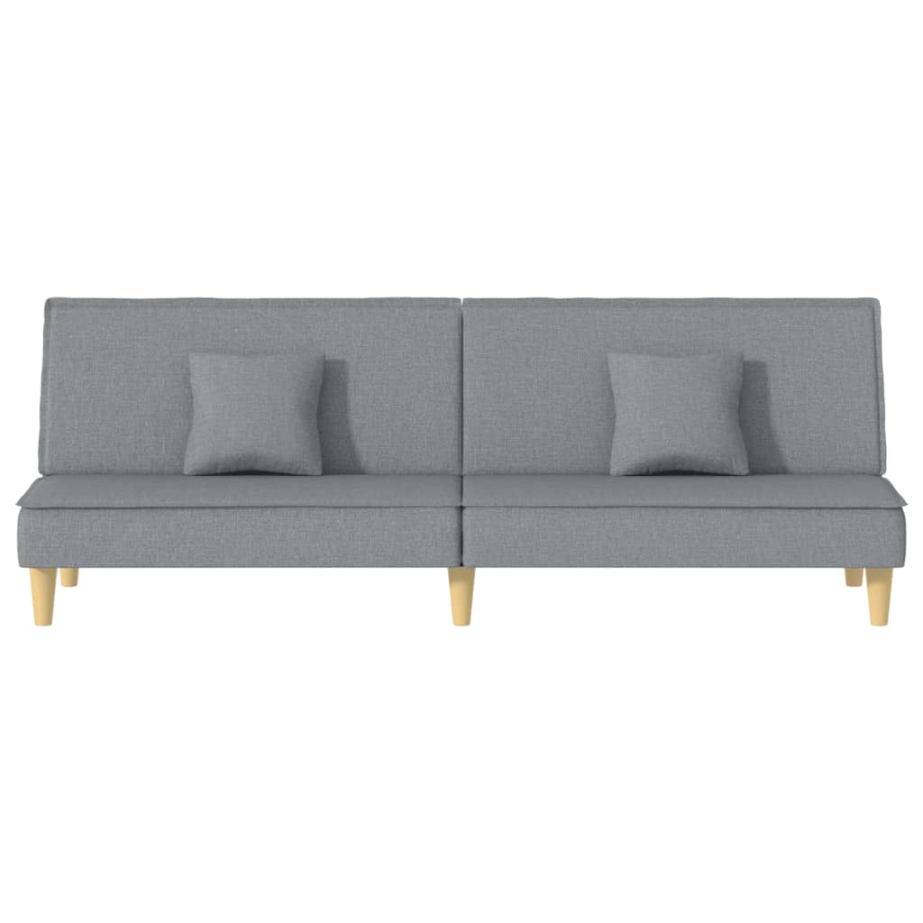 vidaXL Sofa-lova, šviesiai pilkos spalvos, audinys