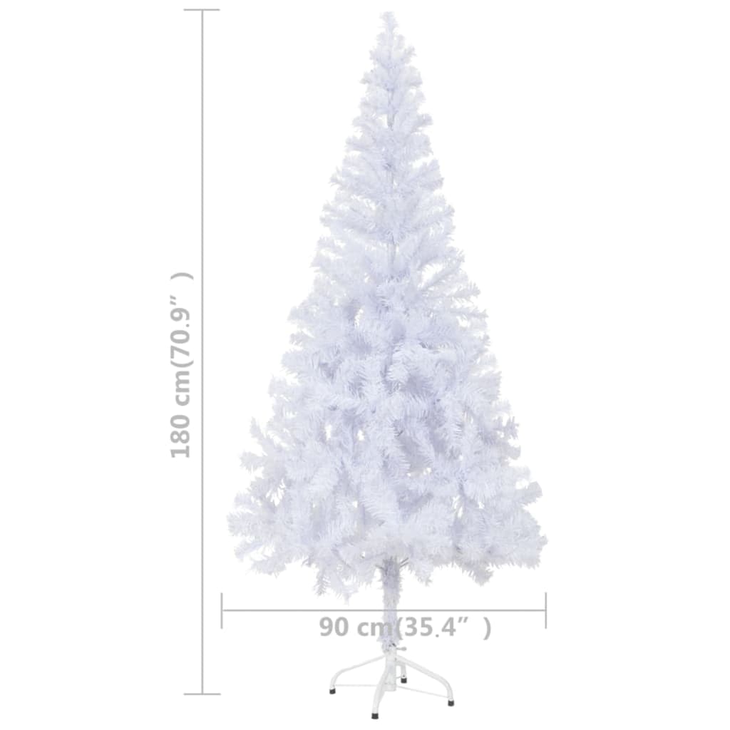 vidaXL Dirbtinė apšviesta Kalėdų eglutė su stovu, 180cm, 620 šakų