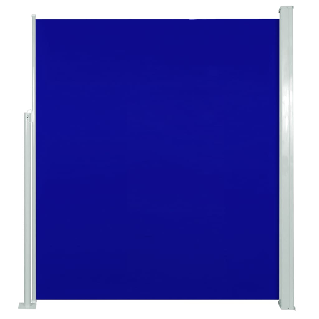 vidaXL Ištraukiama šoninė kiemo pertvara, mėlynos spalvos, 160x300cm