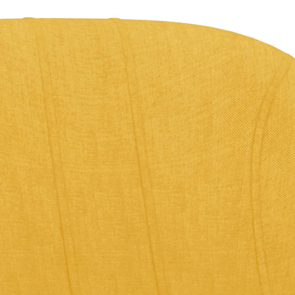 vidaXL Baro taburetės, 2vnt., garstyčių geltonos spalvos, audinys