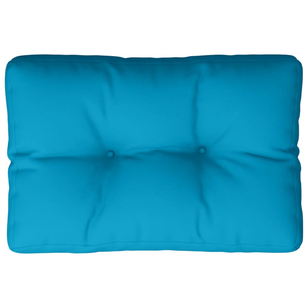 vidaXL Paletės pagalvėlė, mėlynos spalvos, 50x40x12cm, audinys