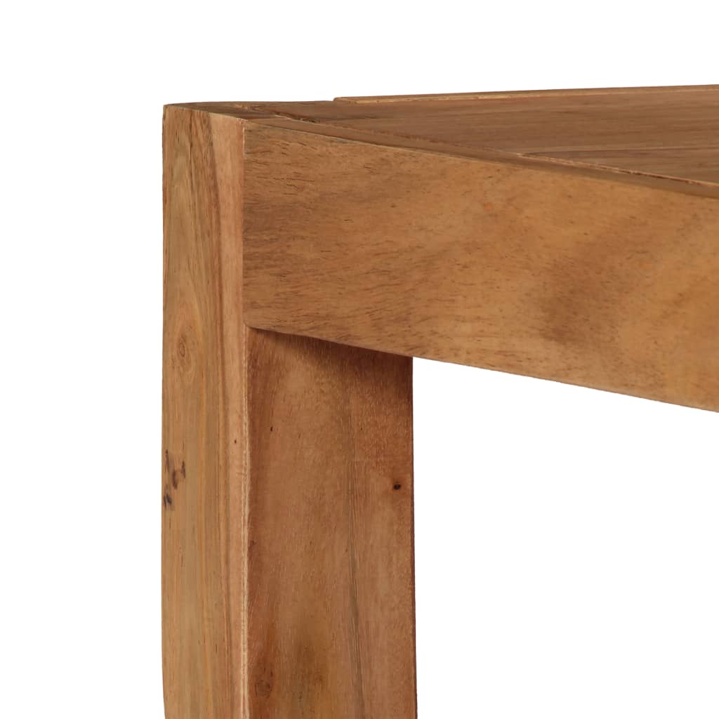 vidaXL Kavos staliukas, rudas, 80x80x41cm, akacijos medienos masyvas