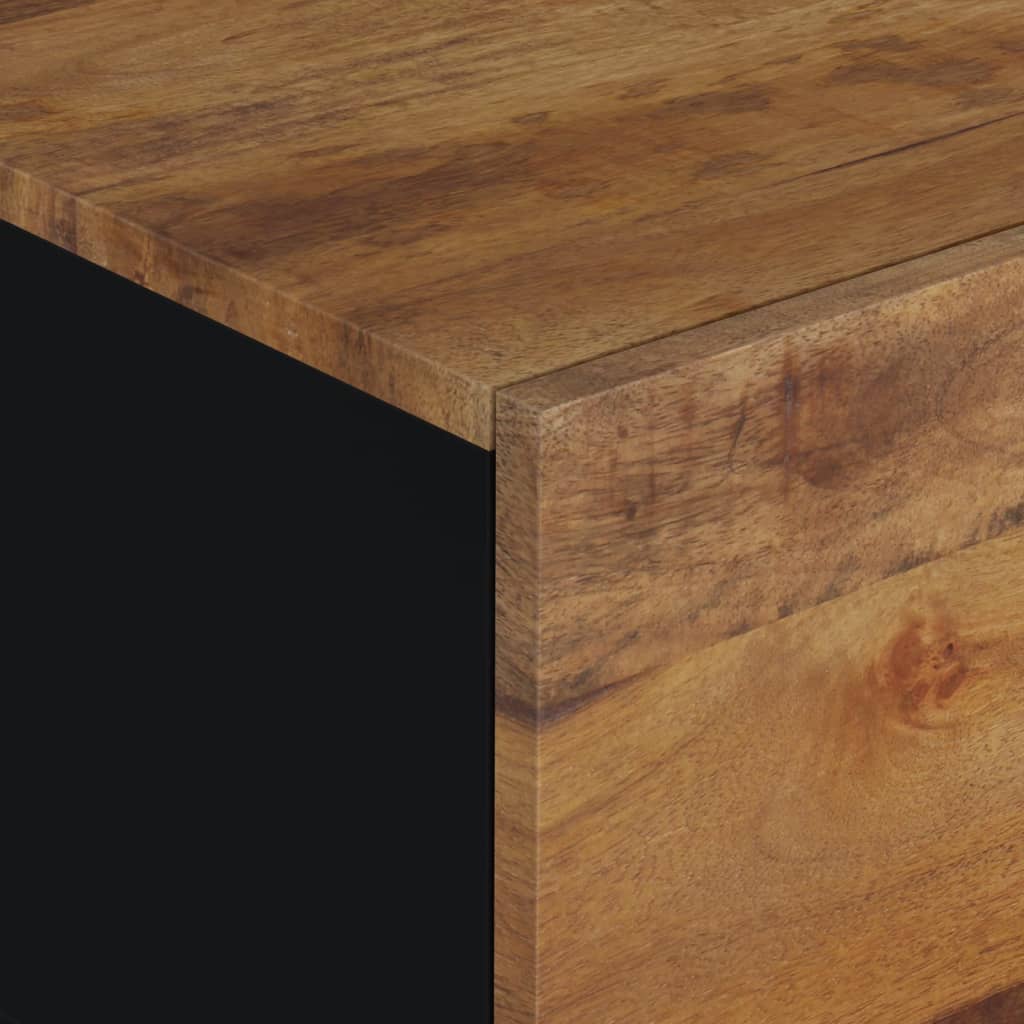 vidaXL Kavos staliukas, 80x50x40cm, mango masyvas ir apdirbta mediena