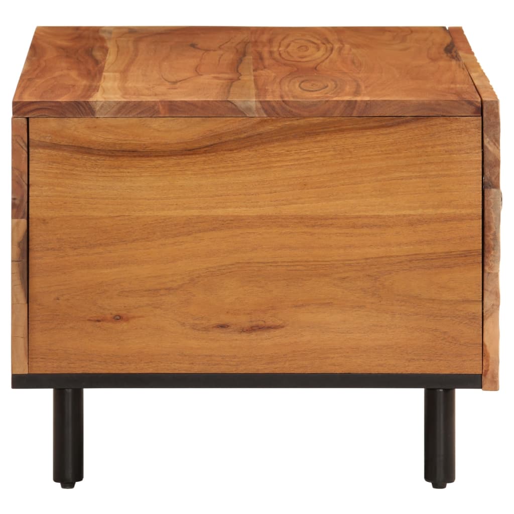 vidaXL Kavos staliukas, 80x50x40cm, akacijos medienos masyvas