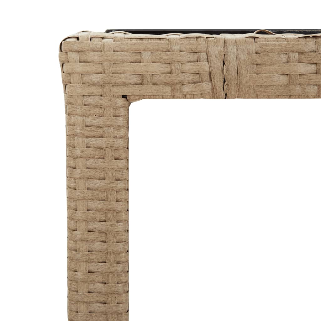 vidaXL Sodo komplektas su pagalvėlėmis, 9 dalių, smėlio, poliratanas