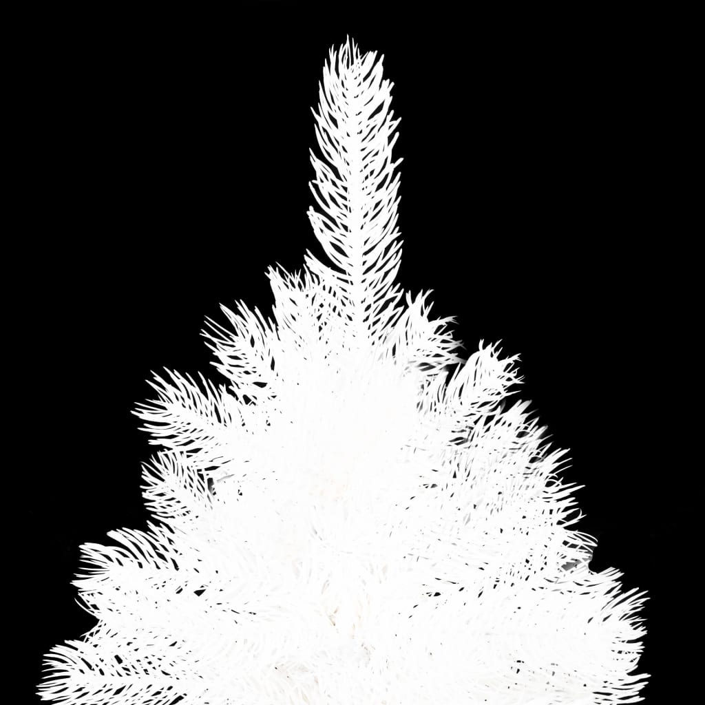 vidaXL Dirbtinė Kalėdų eglutė, balta, 180cm, su tikroviškais spygliais