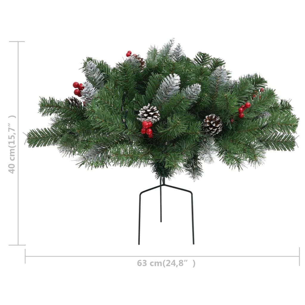 vidaXL Tako dekoracija-dirbtinis kalėdinis medis, žalias, 40cm, PVC
