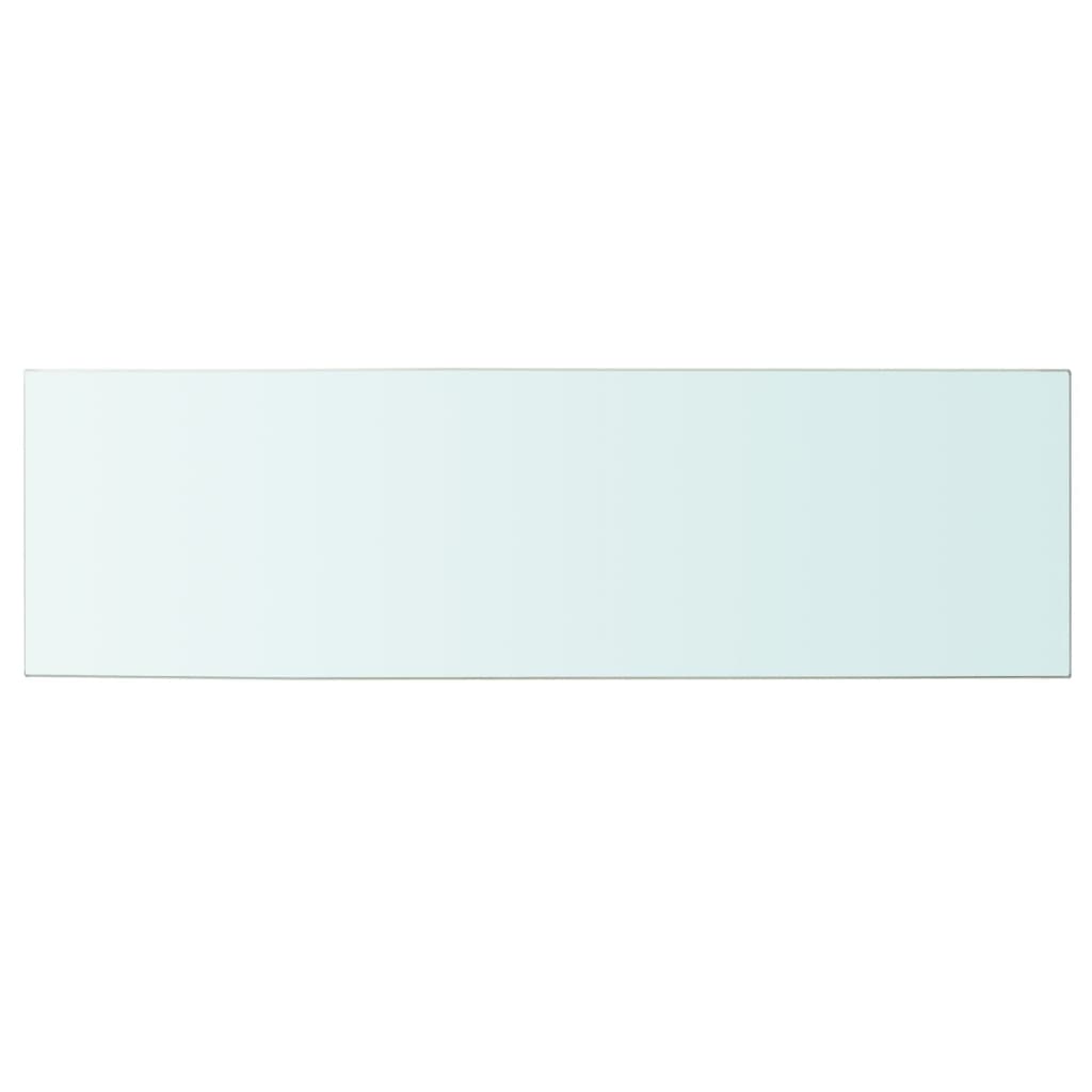 vidaXL Lentynos, 2vnt., skaidrios, 100x30cm, stiklo plokštė (243846x2)