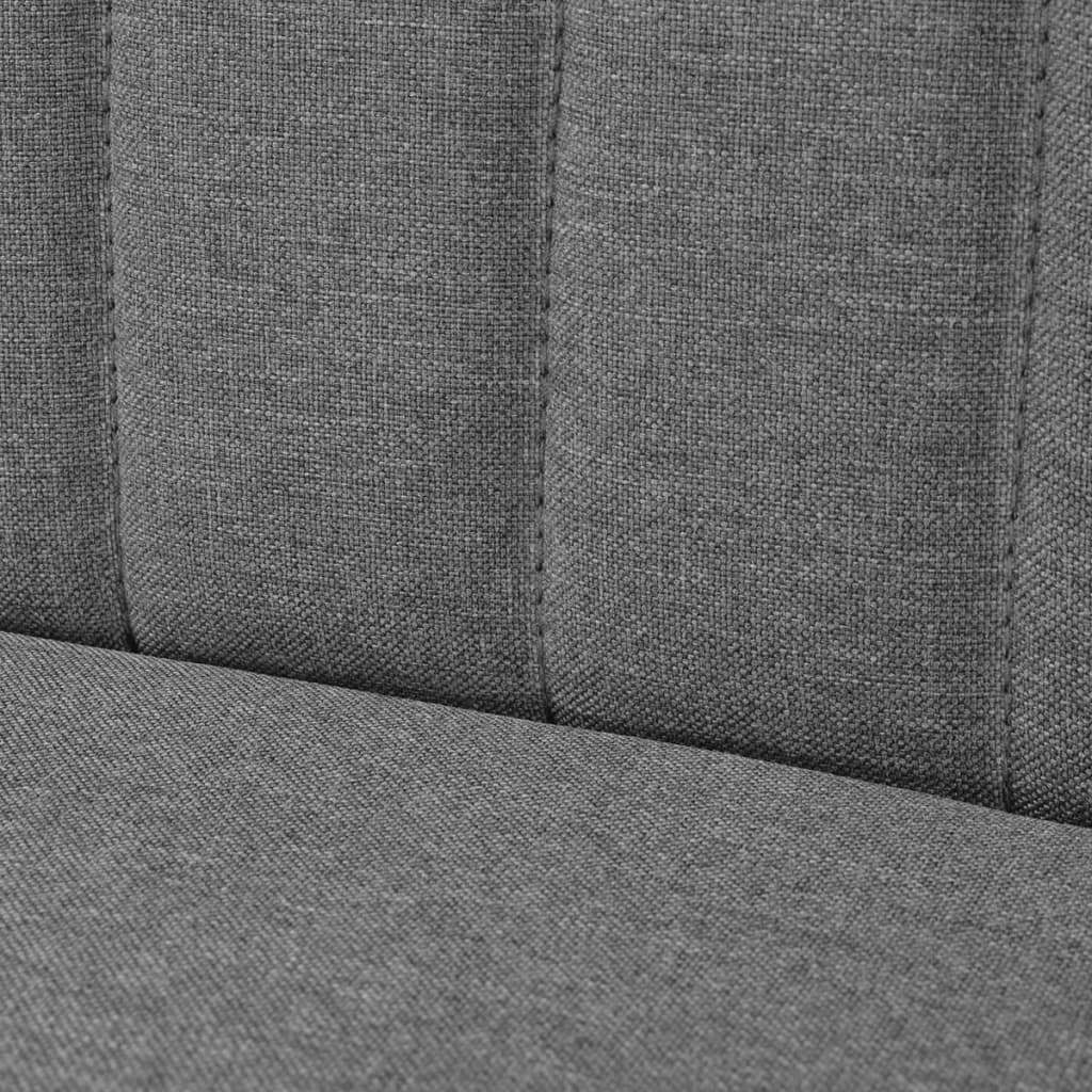 vidaXL Sofa, audinys, 117x55,5x77cm, šviesiai pilka