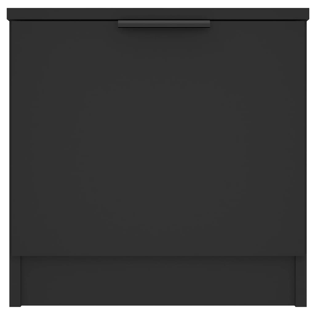 vidaXL Naktinės spintelės, 2vnt., juodos spalvos, 40x39x40cm