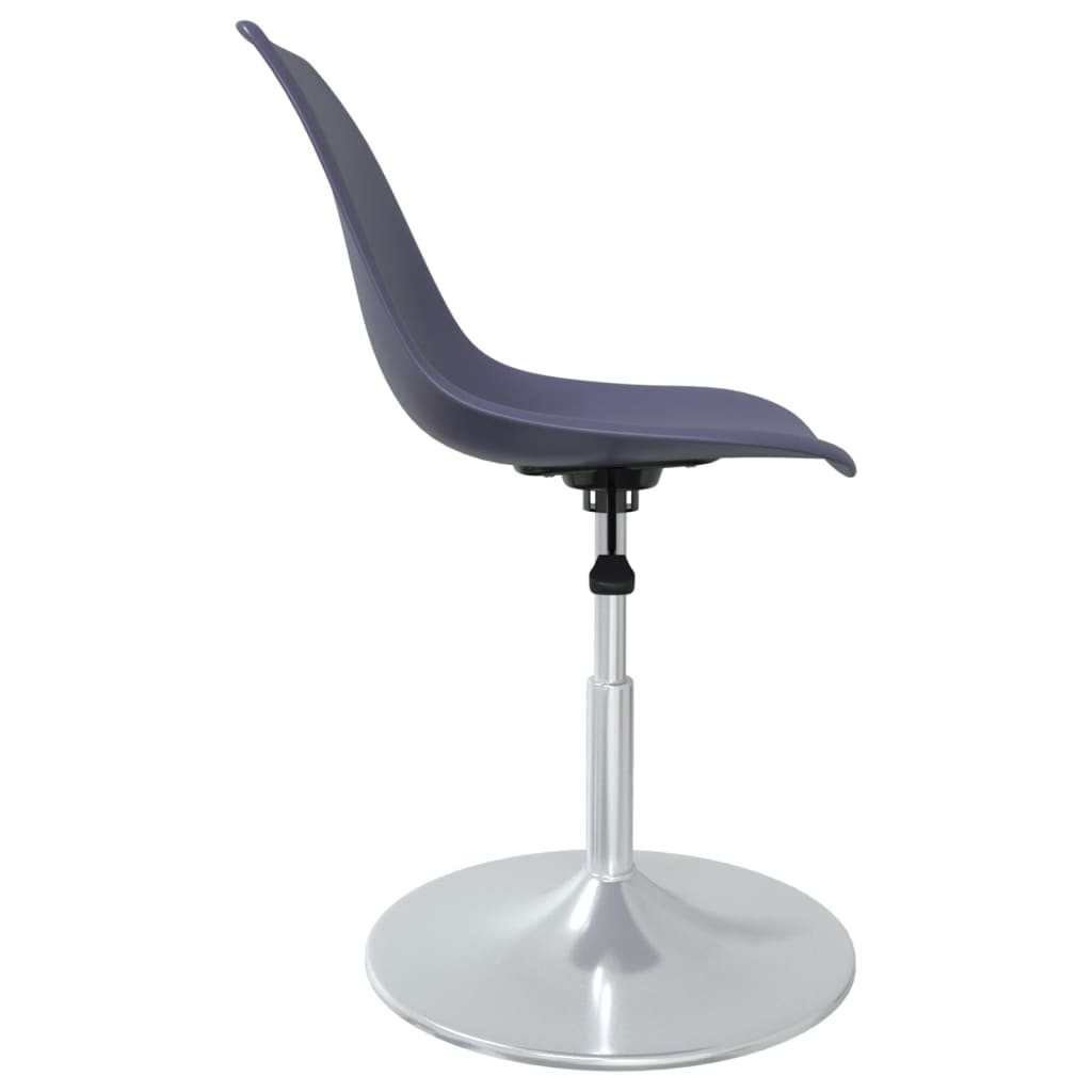 vidaXL Pasukamos valgomojo kėdės, 4vnt., violetinės spalvos, PP