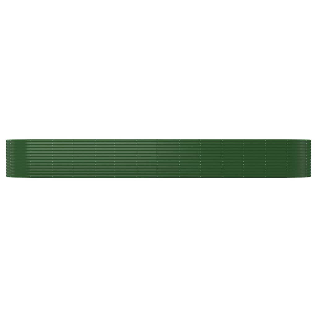 vidaXL Aukštas sodo lovelis, žalias, 554x100x68cm, plienas