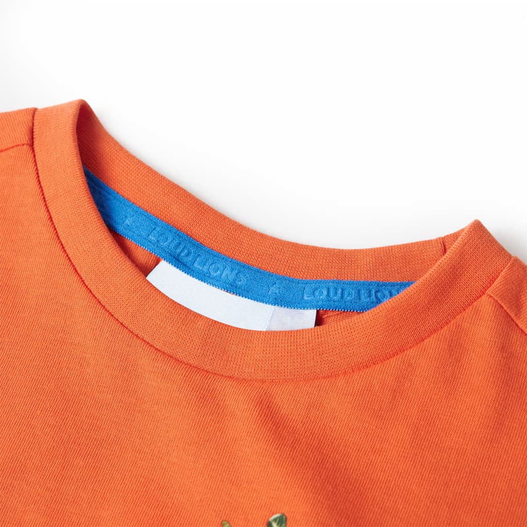 Vaikiški marškinėliai, ryškiai oranžinės spalvos, 92 dydžio