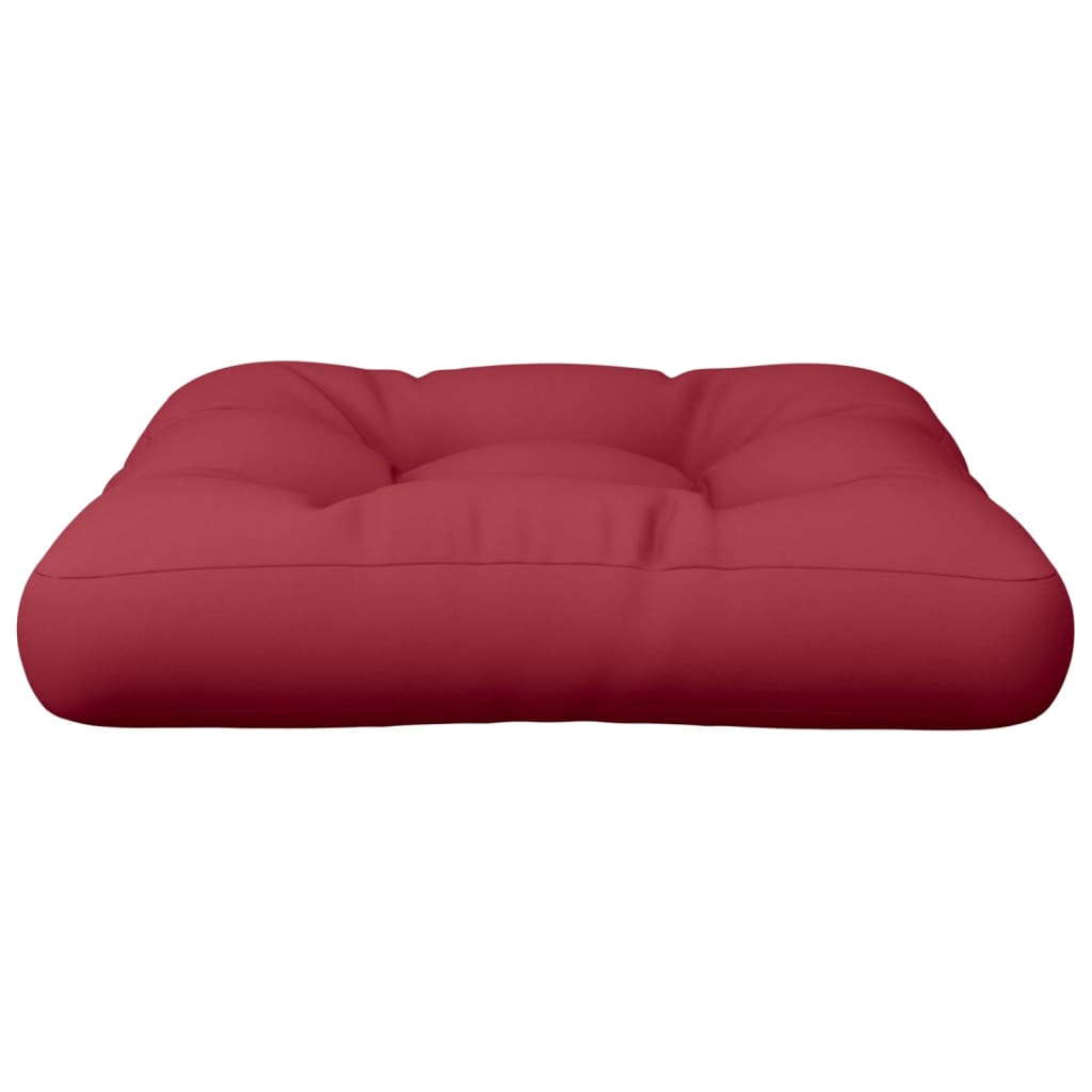 vidaXL Paletės pagalvėlė, raudonos spalvos, 58x58x10cm, audinys