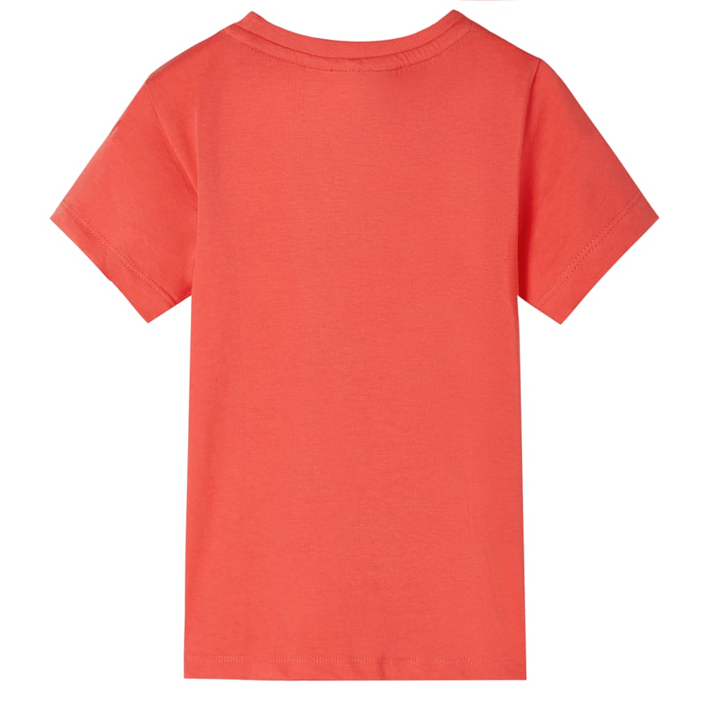 Vaikiški marškinėliai trumpomis rankovėmis, šviesūs raudoni, 92 dydžio