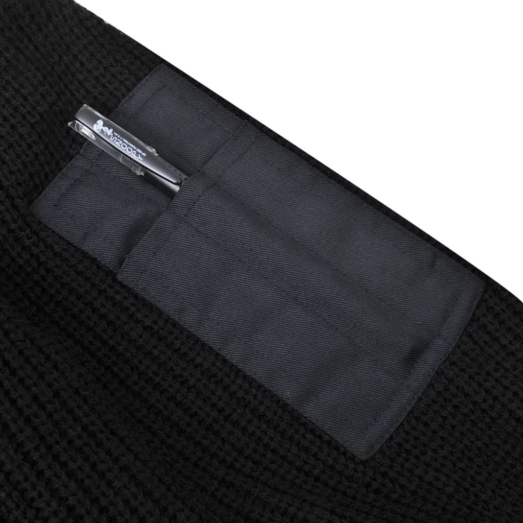 vidaXL Vyriškas darbinis megztinis, juodos spalvos, XL dydis