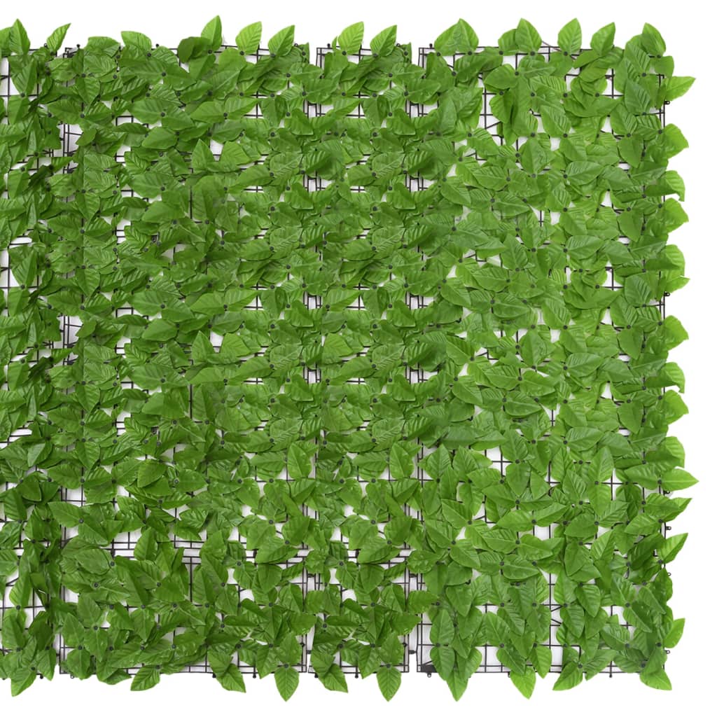 vidaXL Balkono pertvara, 600x150cm, su žaliais lapais
