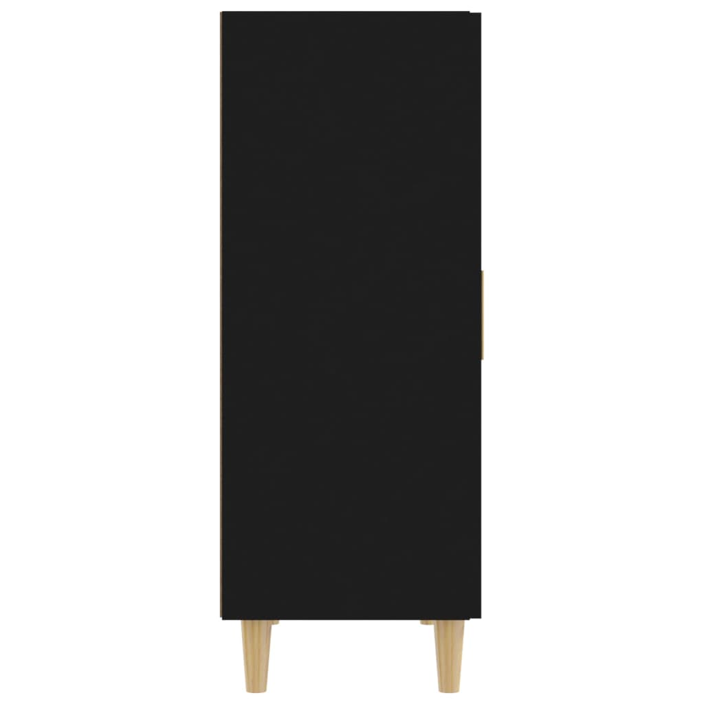 vidaXL Šoninė spintelė, juodos spalvos, 70x34x90cm, apdirbta mediena