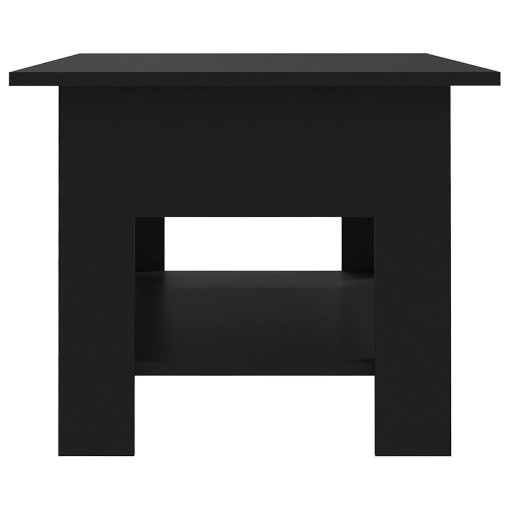 vidaXL Kavos staliukas, juodos spalvos, 102x55x42cm, MDP