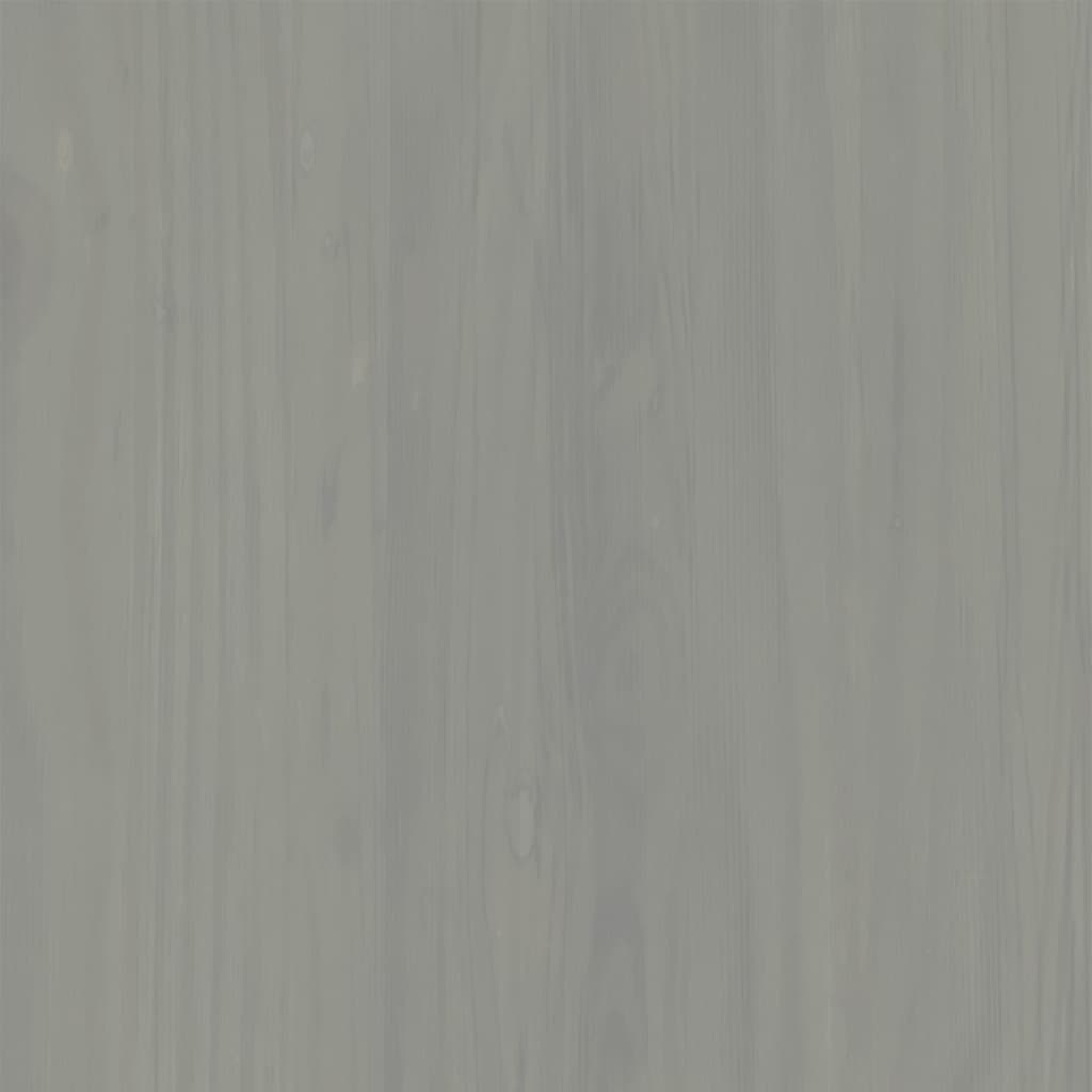 vidaXL Komoda su stalčiais VIGO, pilka, 80x40x76cm, pušies masyvas