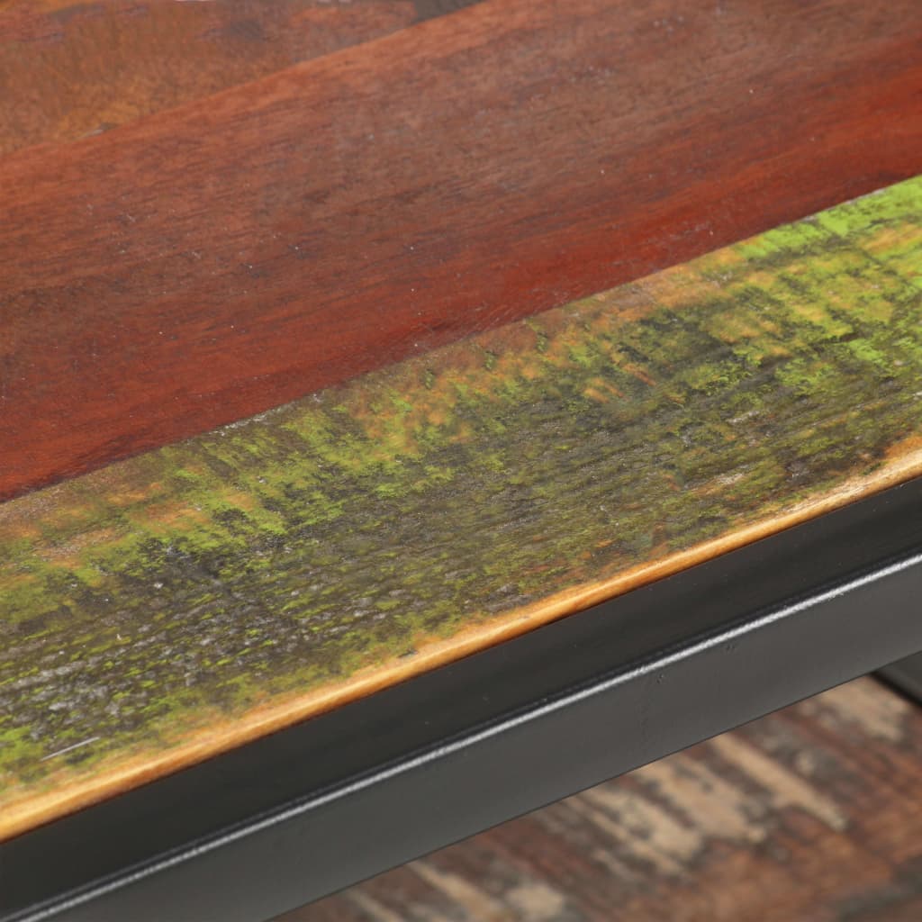 vidaXL Kavos staliukas, 60x60x35cm, perdirbtos medienos masyvas