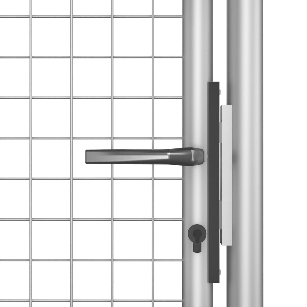 vidaXL Sodo vartai, sidabrinės sp., 105x125cm, galvanizuotas plienas